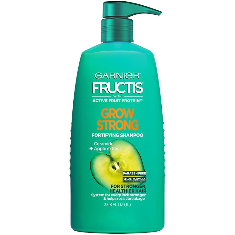 Fructis Grow Strong Shampoo 33.8 floz front